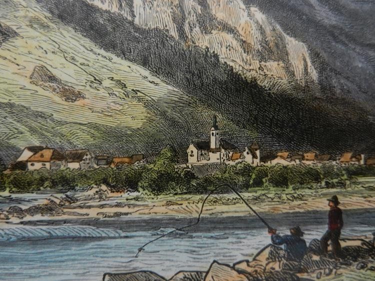 Incisioni: Felsberg mit dem Calanda – Usato da Risch venduto da Antikfee 9
