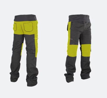 Motorrad Cargohose Caféman, Aramidverstärkt in Schwarz