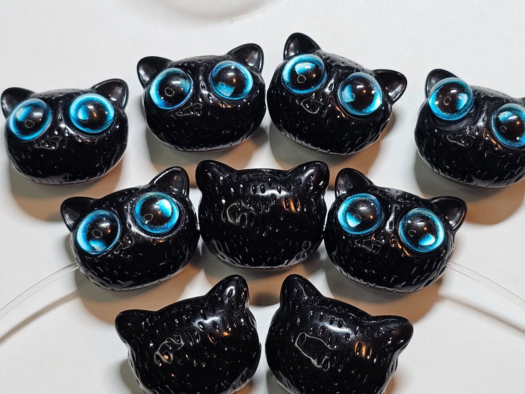 Perle (finte): Zwischen Elemente Eule Olive Kette Basteln Perlen lampwork – Nuovo (secondo la descrizione) da Riedt b. Erlen venduto da Gottestraene 5