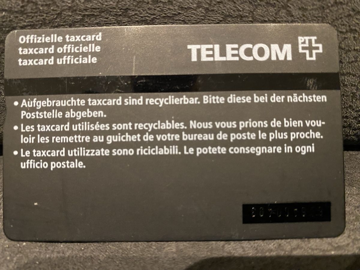 Schede telefoniche: Taxcard 606A – Usato da Lausanne venduto da babacard10 1
