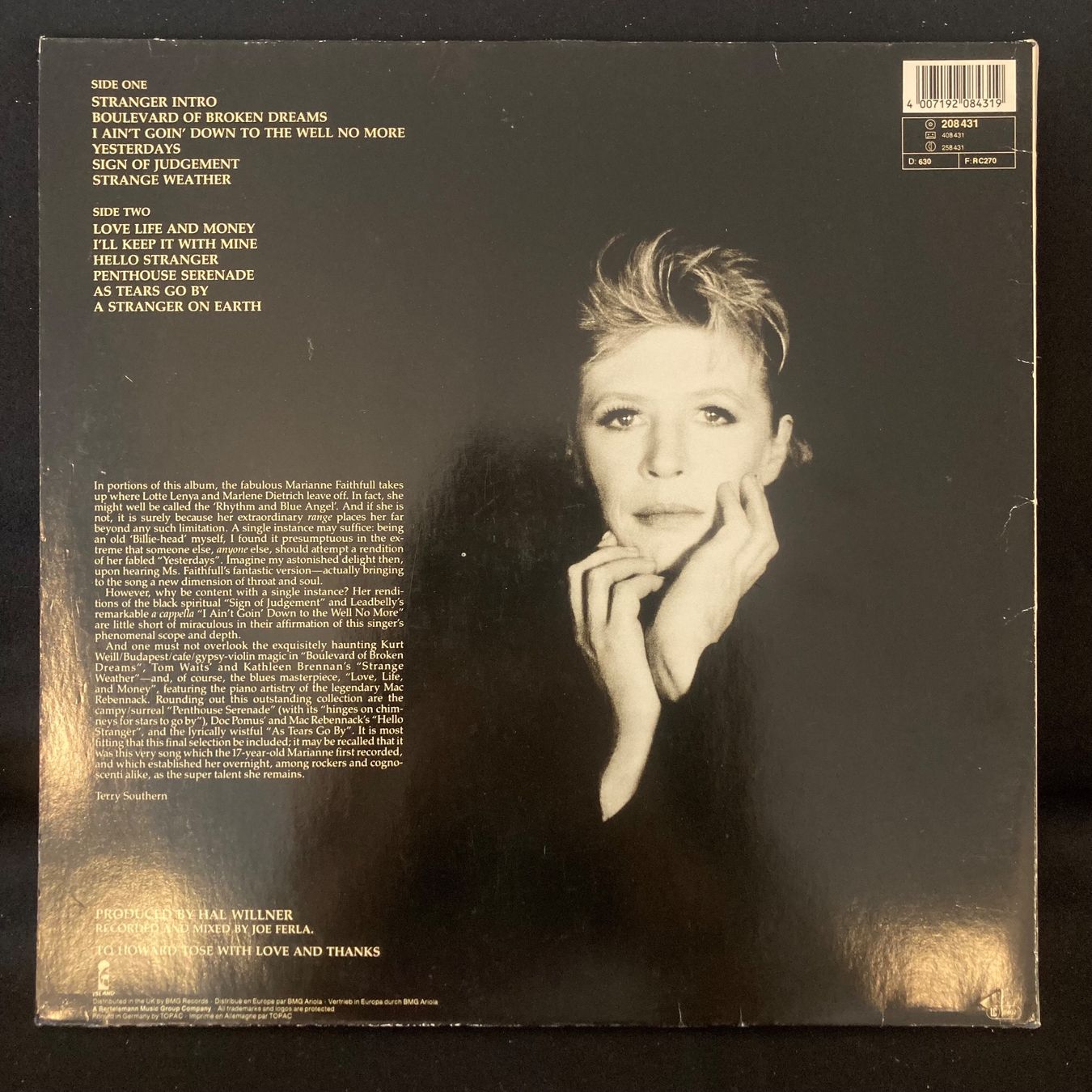 Dischi in vinile: Marianne Faithfull / Strange Weather – Usato da St.Gallen venduto da Out-take 1