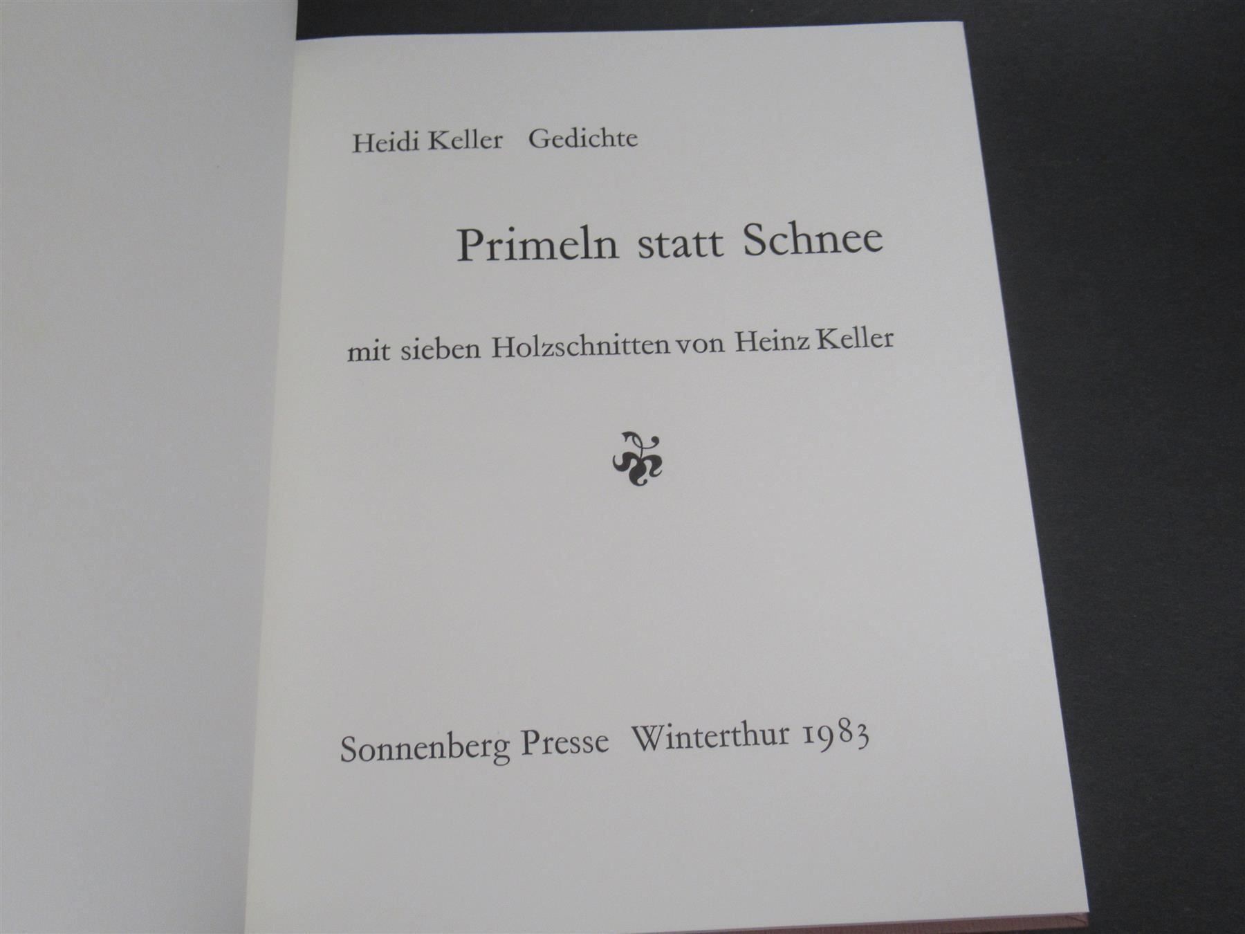 Libri: Heinz Keller 7 signierte Holzschnitte – Usato da Adliswil venduto da buch_und_kunst 4
