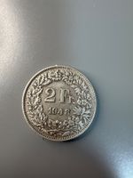 2 Franken 1948 CHF Muenzsammlung guter Zustand