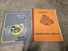 Ducati 750 Bevel Ersatzteil- und Werkstatthandbuch