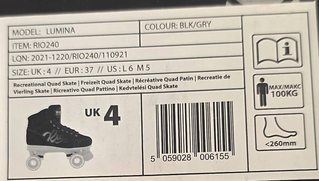 Rio Roller Inline-Skating & Rollschuhe: Patins a roulettes NEUF Rio Roller, taille 37 – Neu und originalverpackt aus Sugiez von factorysportoutlet 5