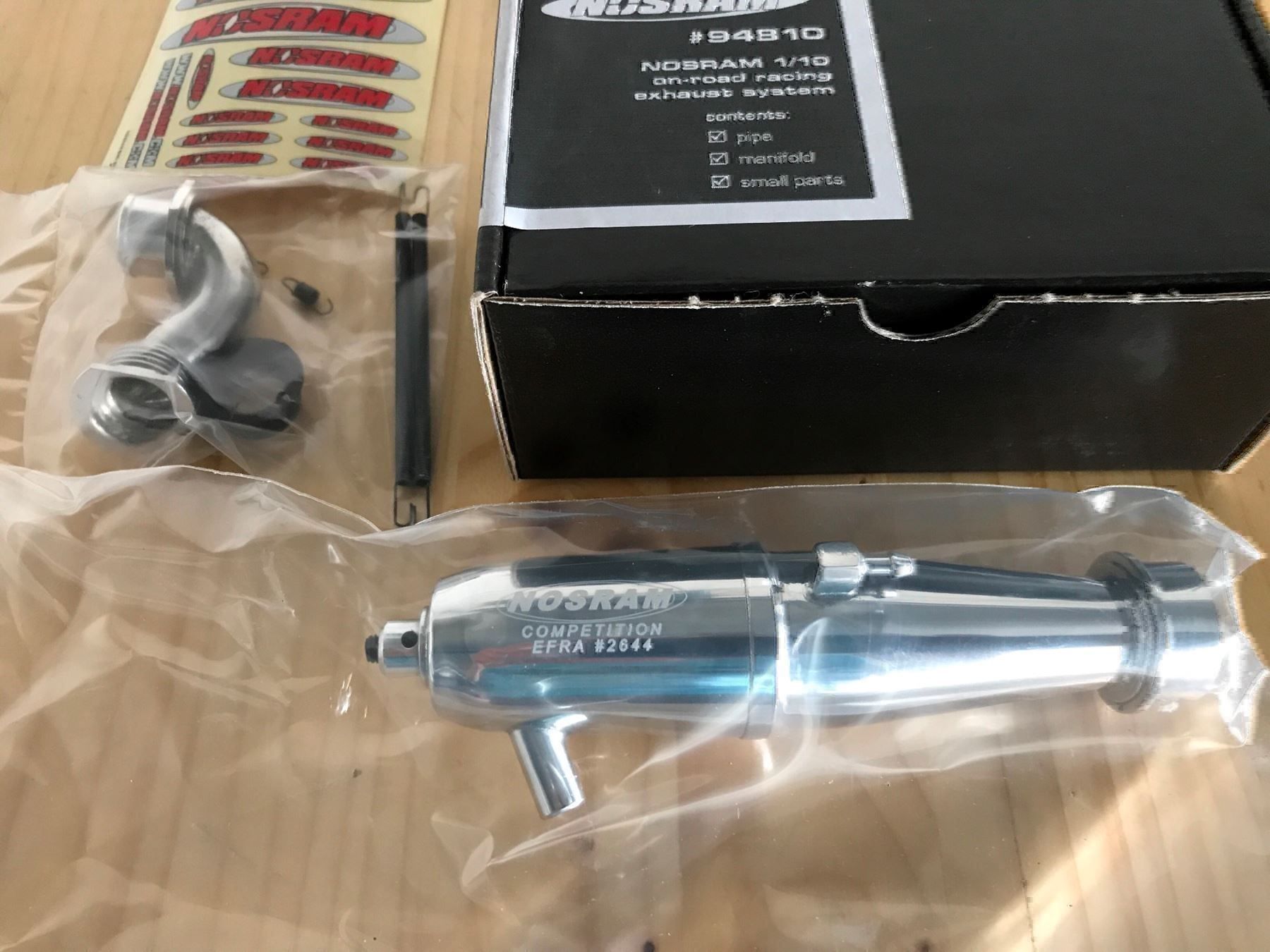 XRay RC Modellbau: Nosram 1/10 On -Road Racing Exhaust System – Neu und originalverpackt aus Buchs ZH von rc-indoorbahn 1