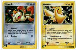 Pikachu & Meowth Black Star Promo 12/13 Neu & Sealed