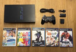 PlayStation 2 Konsole mit Spielen und Zubehör