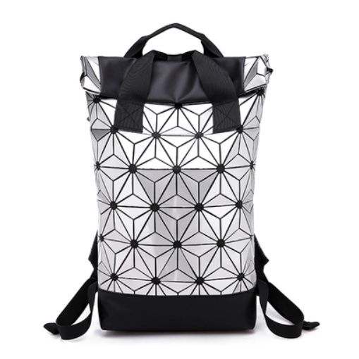 Adidas Originals BP Rolle Top 3D Mesh Rucksack, Silber, NEU (Neu