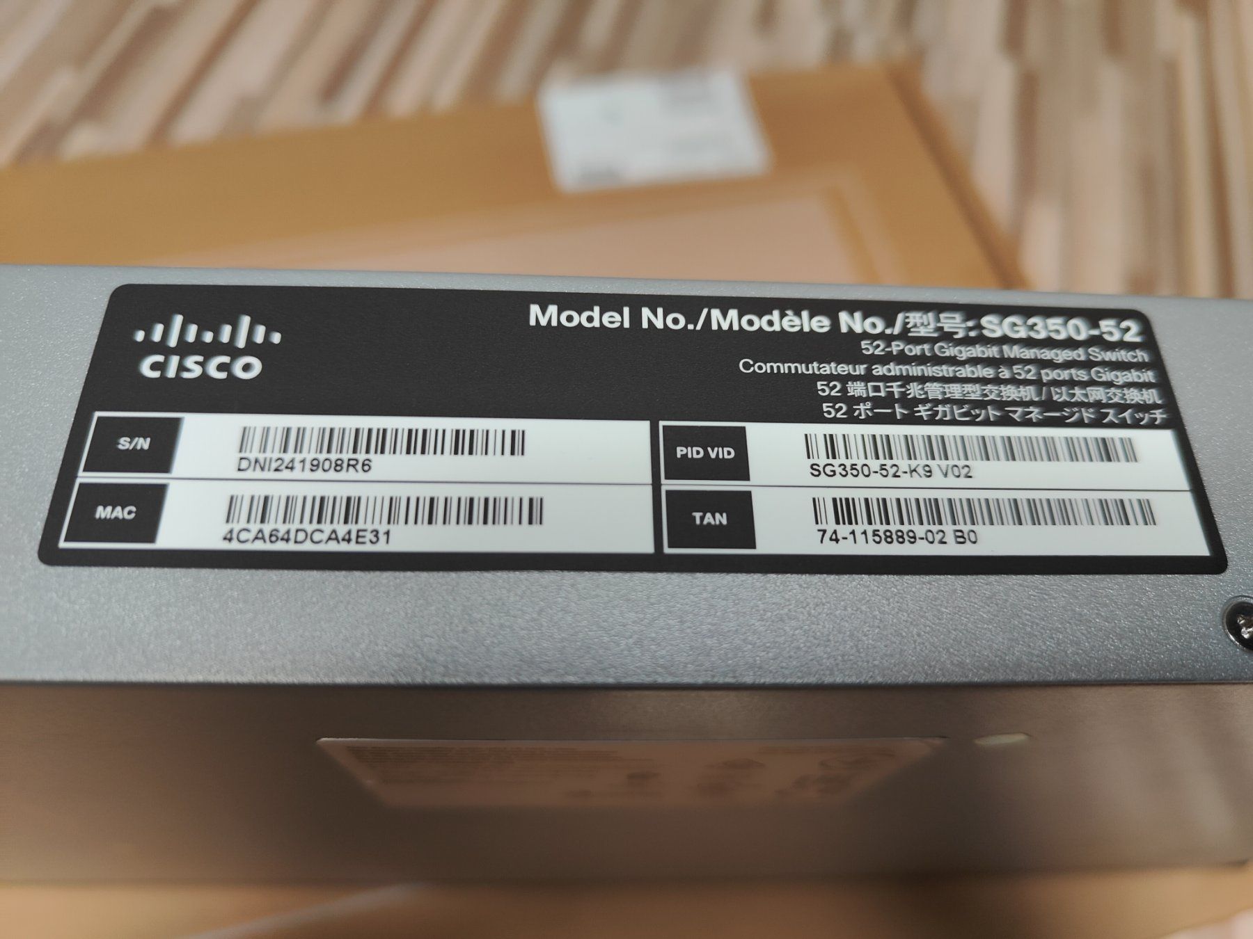 Cisco Hub & Switch: cisco Switch SG350-52   52-Port Gigabit Managed Switch – Usato da Uster venduto da Ct2914 1