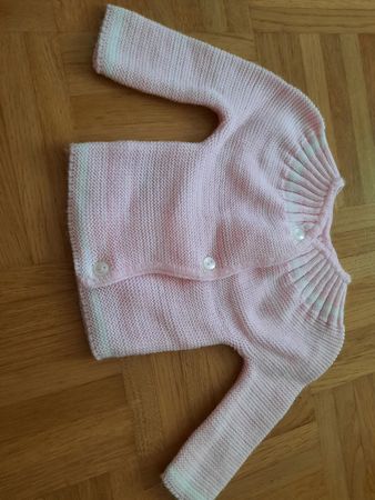 Neue Baby Strickjacke rosa Grösse 60 