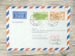 TR73 Enveloppe + Timbre Pakistan 1958