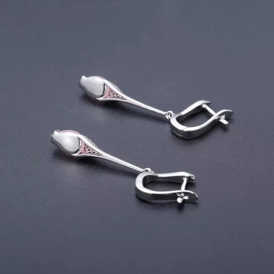 Ohrringe & -stecker: Ohrringe aus 925 Silber - Rosa Chalcedon – Neu und originalverpackt aus Biel/Bienne von Schmuck_Sale 3