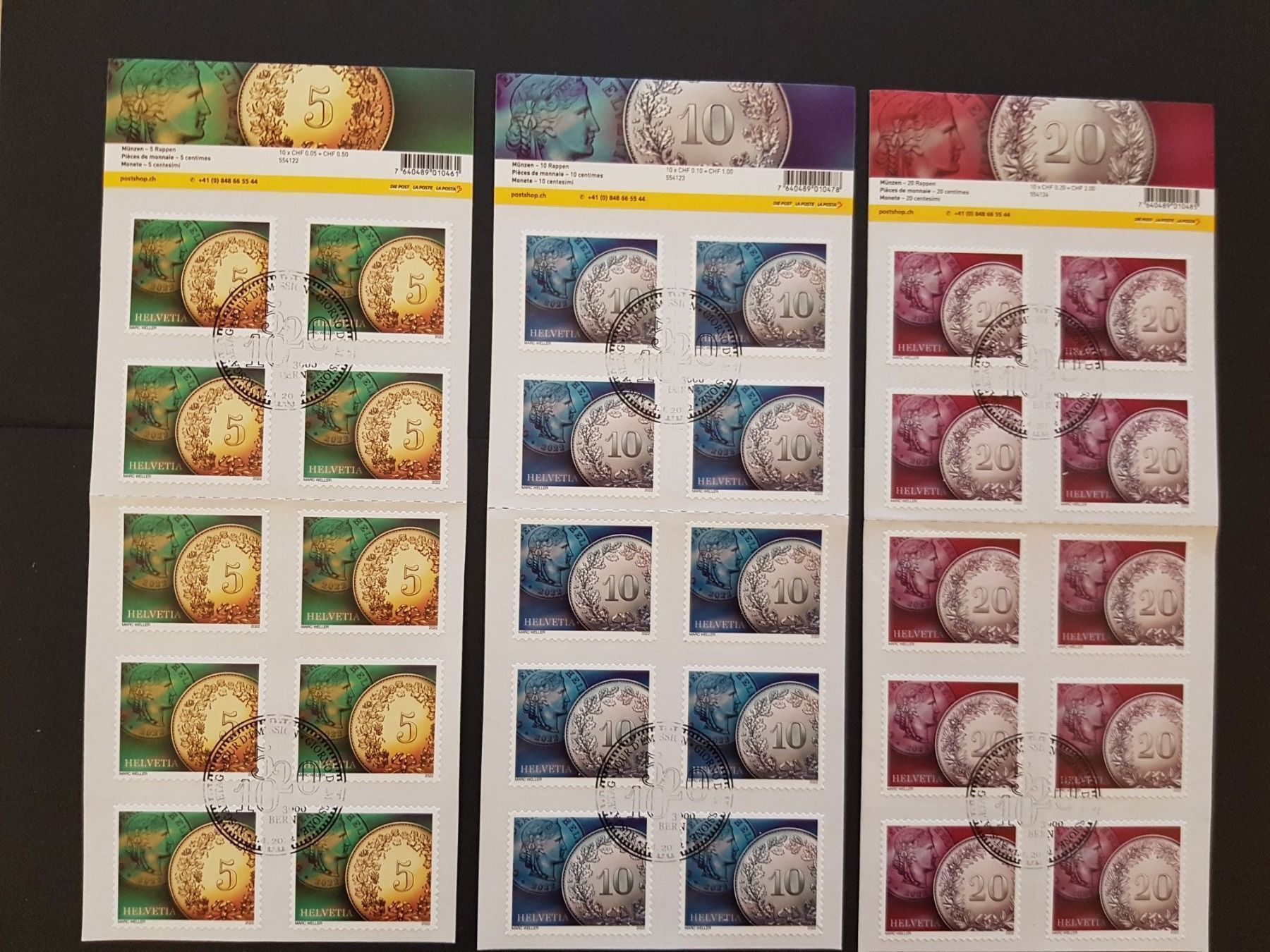 Tutti i francobolli: 5Rp. - 20Rp. Bogen mit 1.Tagsstempel! – Nuovo (secondo la descrizione) da Luzern venduto da Iorek_Byrnison