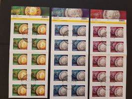 5Rp. - 20Rp. Bogen mit 1.Tagsstempel!