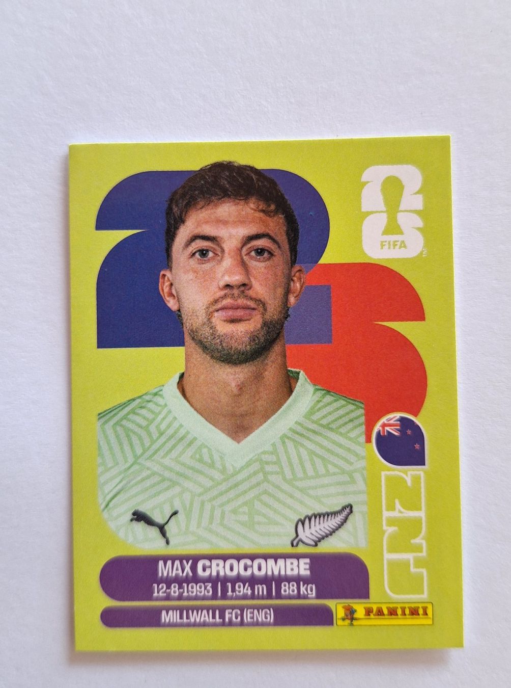 Panini Sammelbilder & Trading cards: Panini Max Crocombe NZL 2 – Neu (gemäss Beschreibung) aus Romanens von Crocette