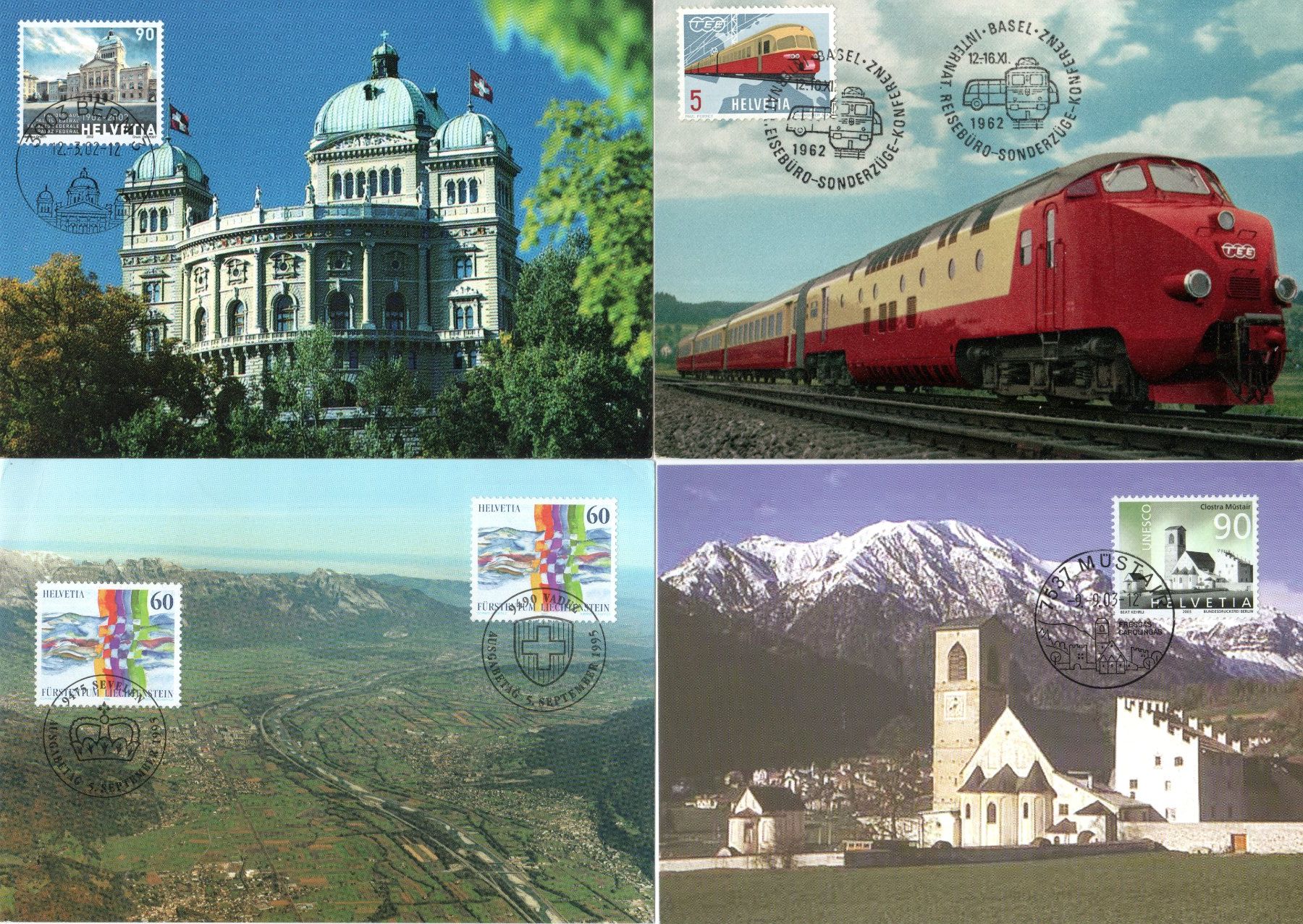 Tous les timbres: 1962-2003 - 16 Maximumkarten siehe Bilder – D'occasion à Stein am Rhein par Huehnerhund 1
