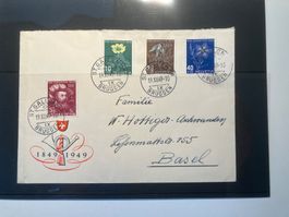 Pro Jventute 1949 Stempel Bruggen