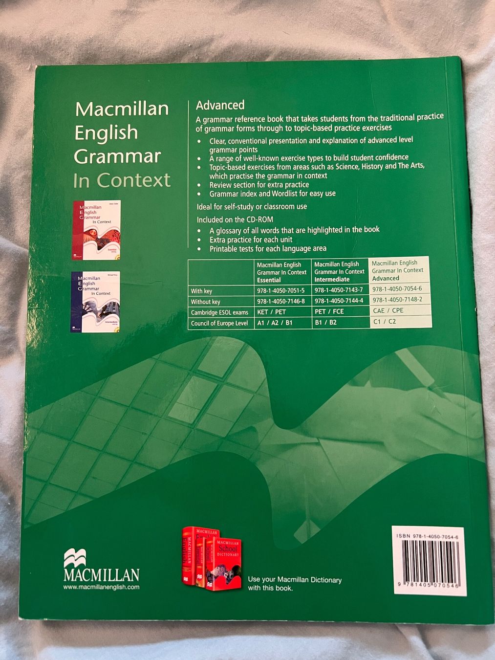 Libri: Macmillan English Grammar In Context Advanced – Nuovo (secondo la descrizione) da Zürich venduto da liv_5zqt 1