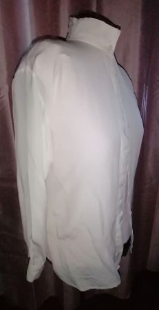 Retro Seidenbluse mit Stehkragen