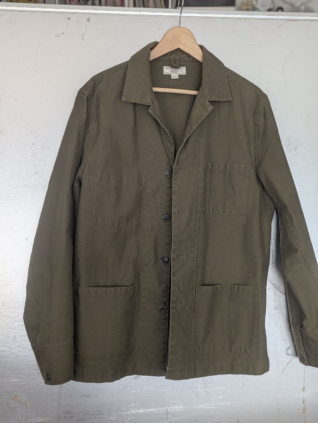 Jacken: Wallace & Barnes J.Crew Workwear Chore Jacket Jacke Olive  – Gebraucht aus Erlinsbach SO von Meytalien