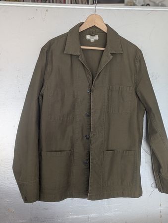 Wallace & Barnes J.Crew Workwear Chore Jacket Jacke Olive 