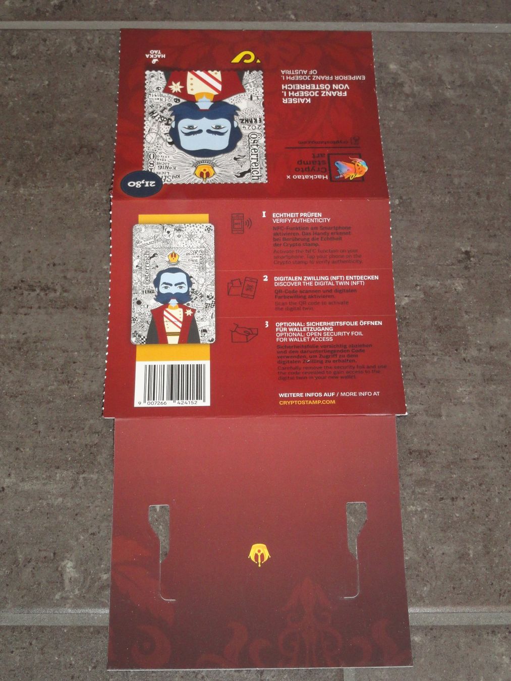 HACKATAO Crypto Stamp Art Österreich: KAISER FRANZ IN BLAU (Neu (gemäss  Beschreibung)) in Dagmersellen für CHF 50 – mit Lieferung auf Ricardo kaufen