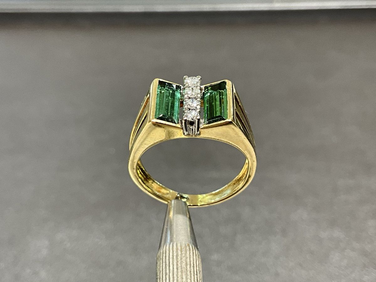 Anelli: Damenring 18k Turmalin Diamant – Usato da Schaffhausen venduto da glamour-shop 5