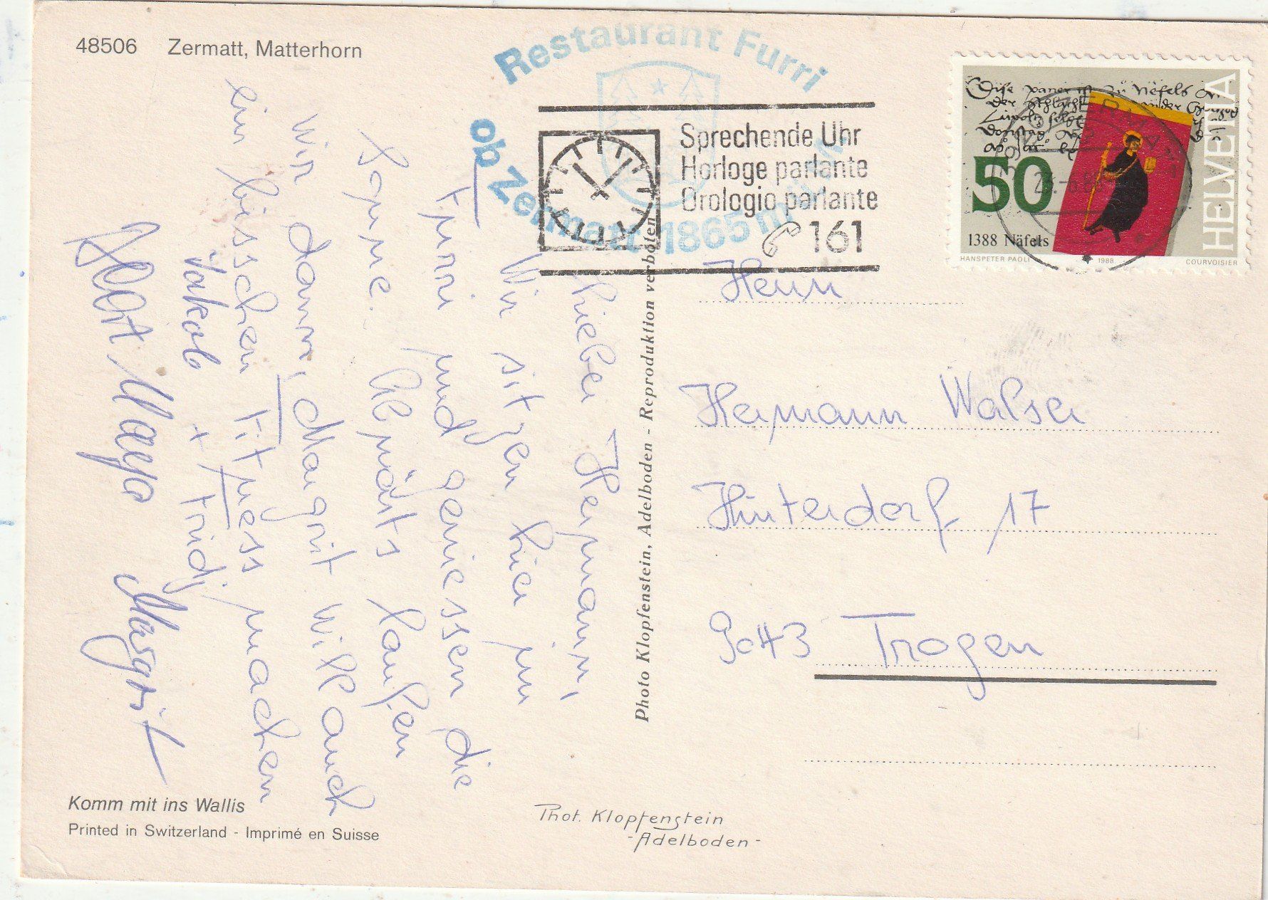 Cartoline postali: Zermatt Matterhorn – Usato da Lumbrein venduto da made02 1
