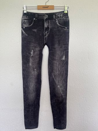 Schicke Jeans Leggings im destroyed Look Gr.M