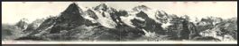 Klapp-AK Grindelwald, Lauberhorn, Panora