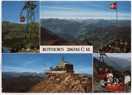LENZERHEIDE Luftseilbahn Rothornbahn Rothorngipfel