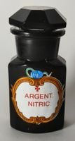 Apothekerflasche ARGENT. NITRIC. Um 1900 8cm