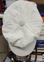 Stylische Cordmütze, Creme, Einheitsgrösse