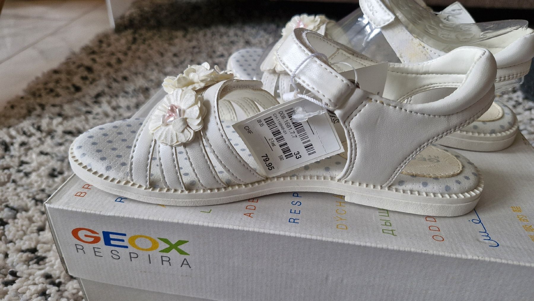 Geox Schuhe für Mädchen: Geox Kinder Sandalen Gr. 33 NEU – Neu und originalverpackt aus Basel von Andrealin 3