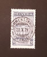 1924: 50 Jahre UPU Nr.168 Vollstempel Lömmenschwil SG