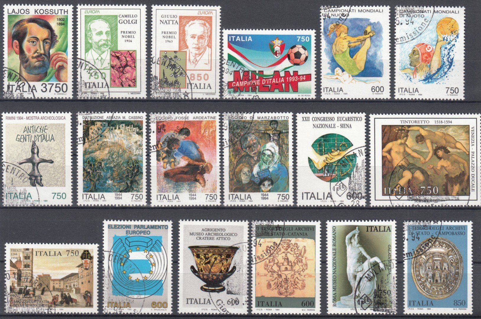 Tutti i francobolli: Italien 1994 mit ET – Usato da Bürglen TG venduto da StampGraf 2