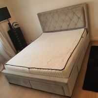 Glamour Bett, Boxspringbett, ohne Materaze NP 1800