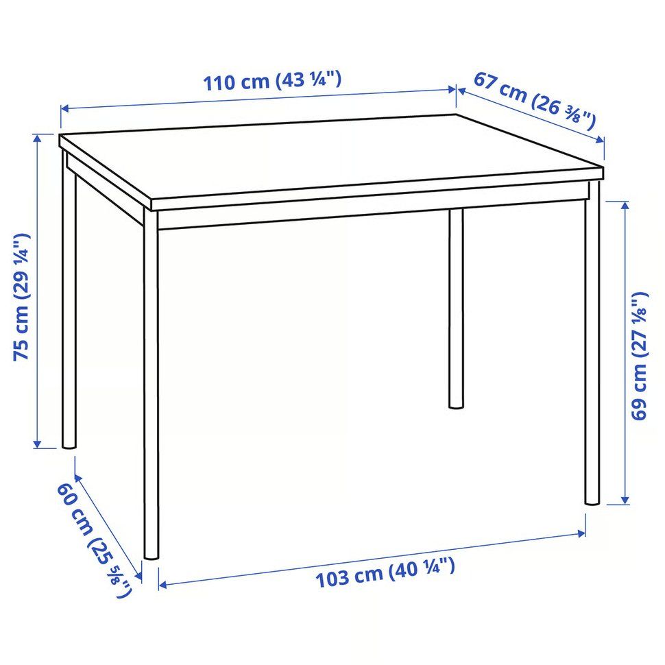 Ikea Tische: IKEA Table SANDSBERG 110x67 cm – Gebraucht aus Zürich von ricccardo 1