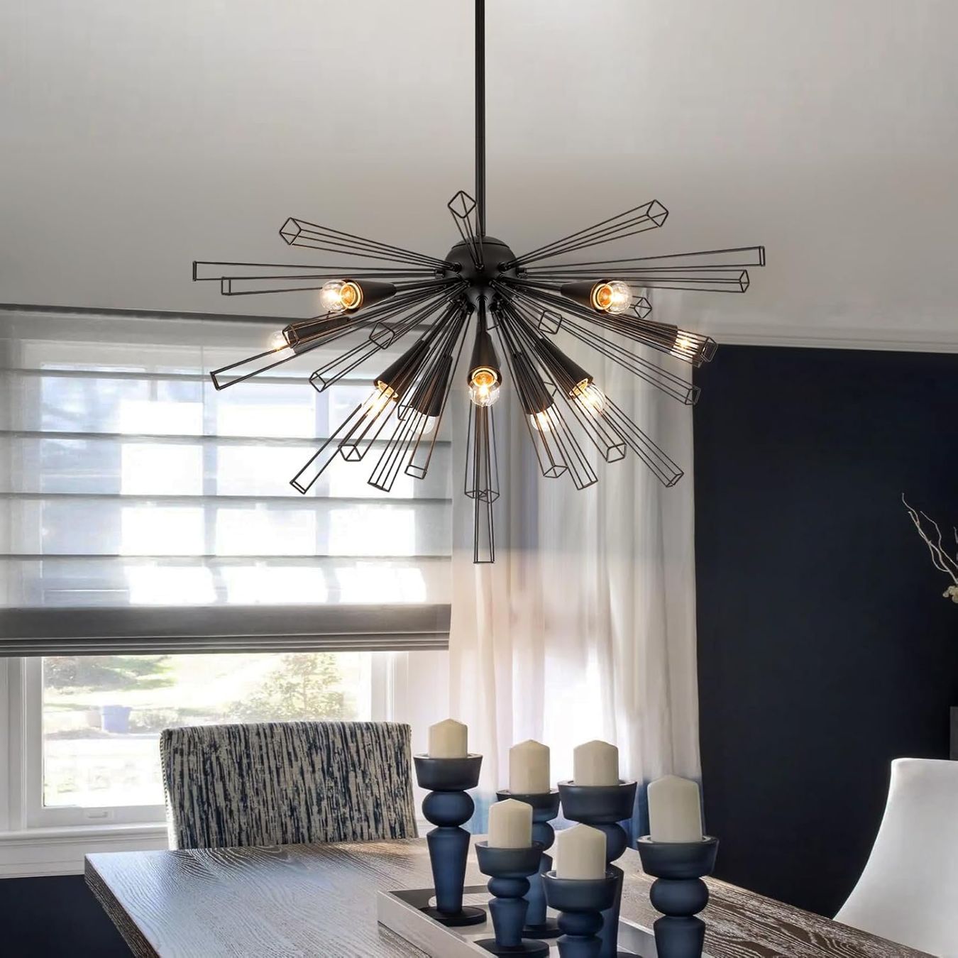 Lampadari & plafoniere: Kronleuchter 10 Lichter Sputnik Deckenlampe Deckenleuchte – Nuovo e nell'imballaggio originale da Wittenbach venduto da VELARO 7