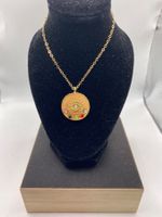 Collier avec pendentif mauvais œil avec pochette cadeau