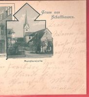 17.9.1899 Gruss aus Schaffhausen/3-BildKarte