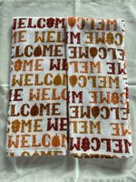 Autumnal Welcome Hand Towels - 2x - Fall Decor 100cotton
