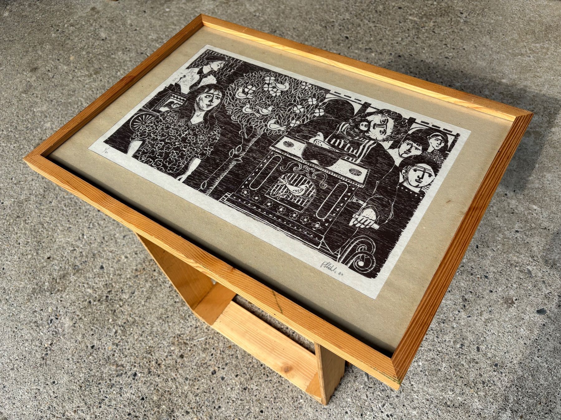 Gravures sur bois: schöner Holzschnitt von Peter Stähli – D'occasion à Feldbach par Olive1 1