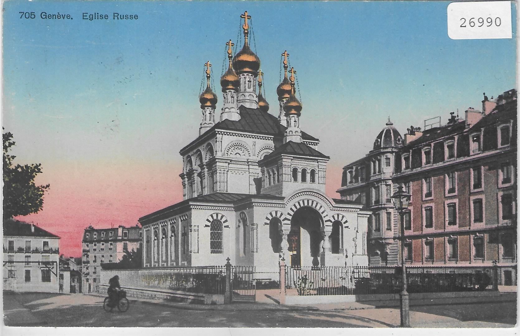 Cartoline postali: Geneve - Eglise Russe - Litho – Usato da Ettingen venduto da Kartenplanet