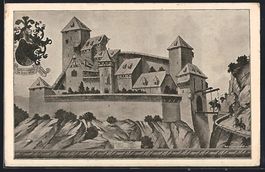 Otelfingen, Burg Hohen-Lägern im Jahre 