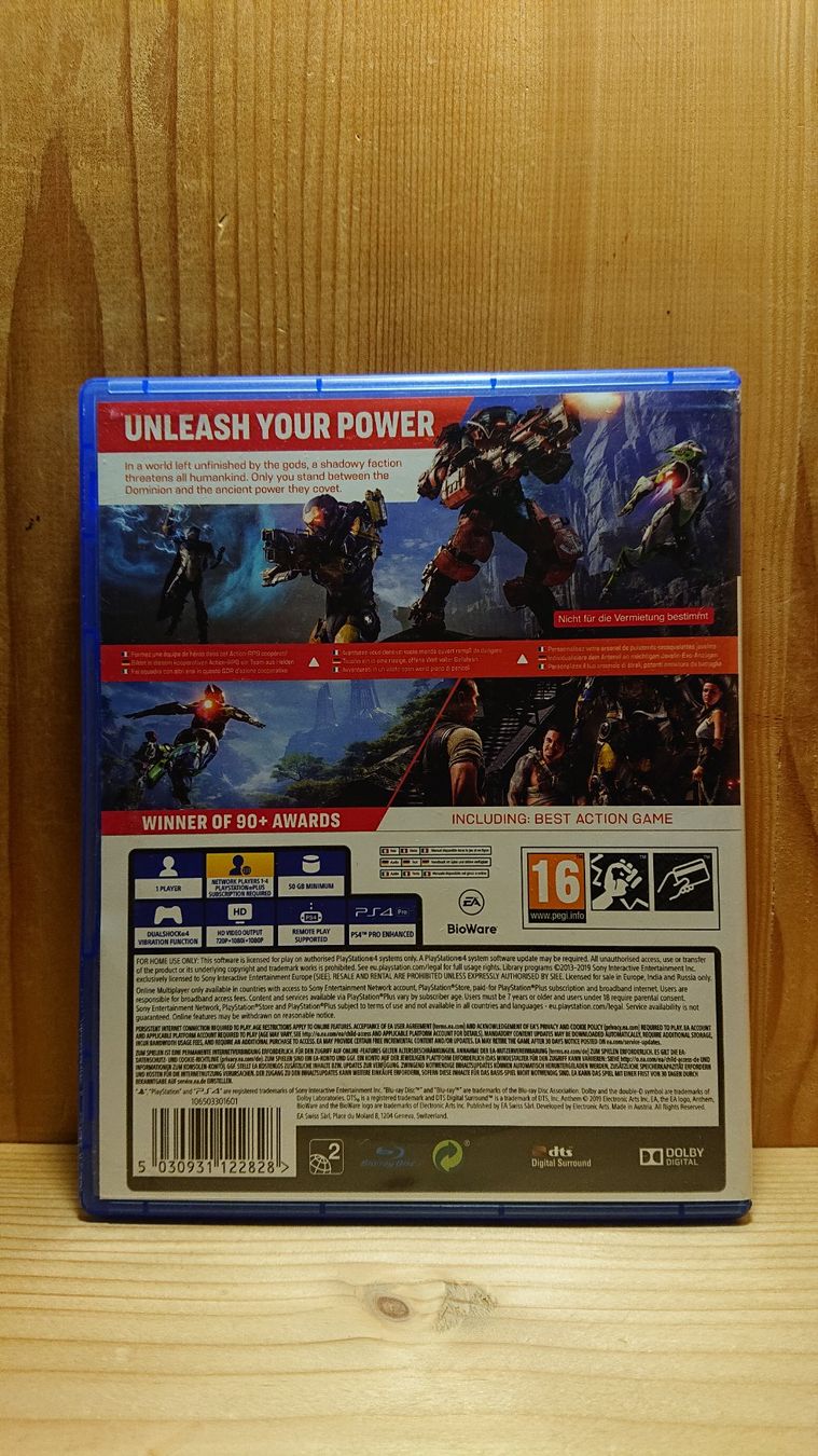 Sony Giochi: ANTHEM PS4 Game – Usato da Wilderswil venduto da Exebub 1