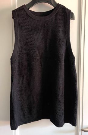 Banana Republic black merino-alpaca blend knit vest