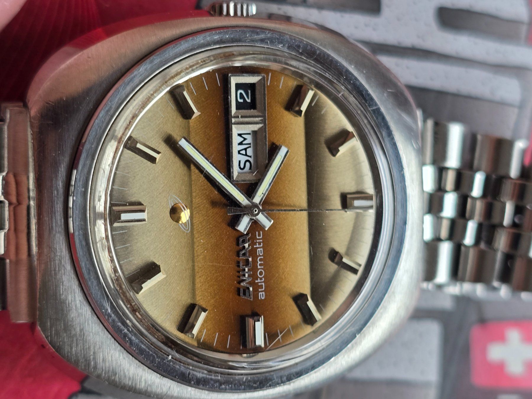 Enicar Orologi: 341 Enicar Automatic Day Date – Usato da Muri AG venduto da Corredor 3