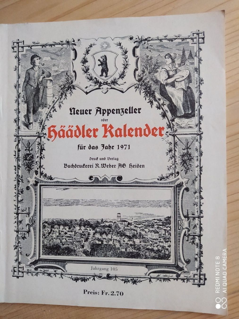 Calendari: Appenzeller Häädler Kalender – Usato da Appenzell-Steinegg venduto da lichs